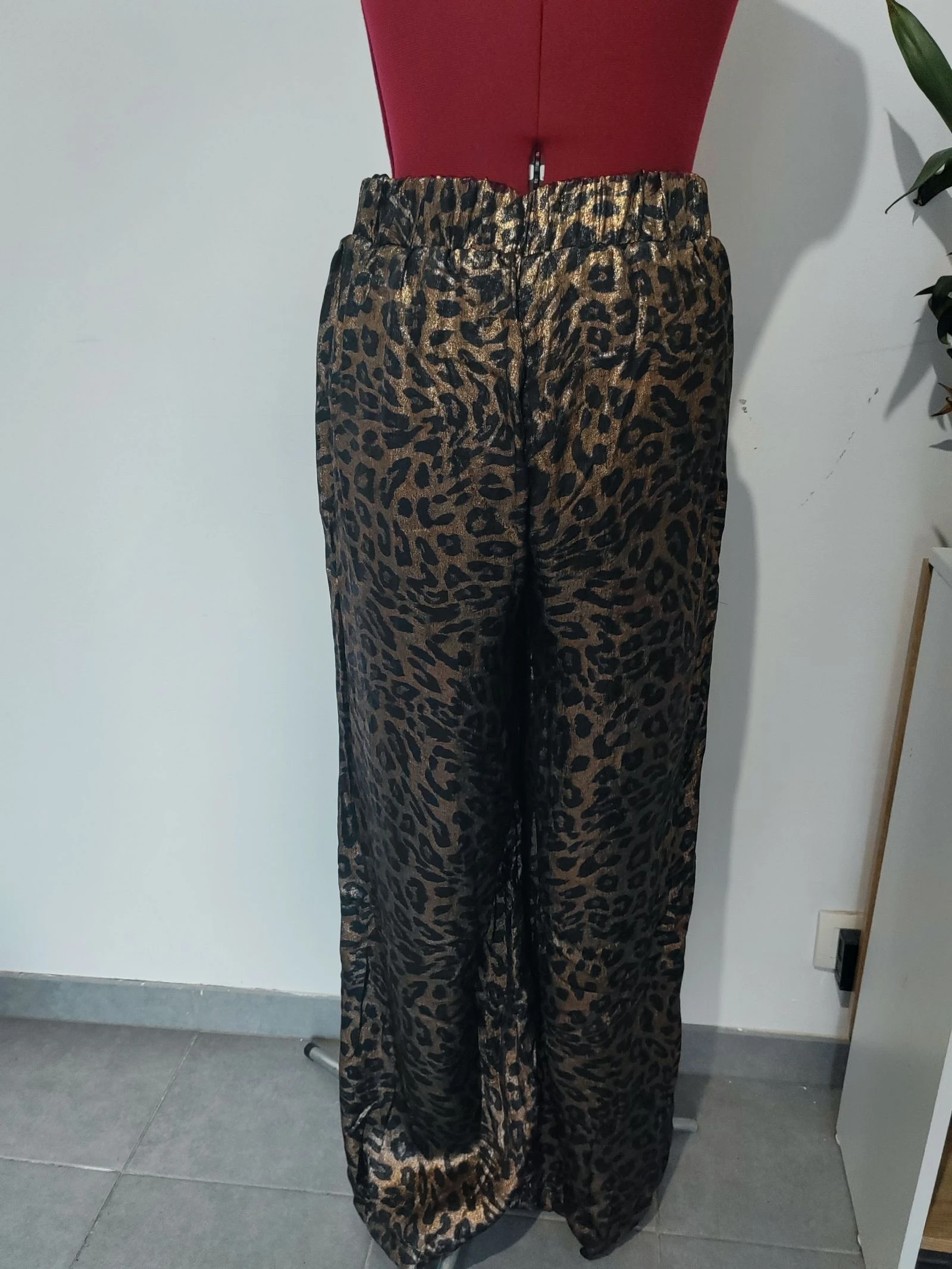 Calça de cetim de pernas largas – photo 3